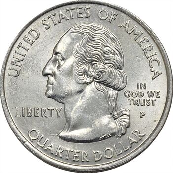 سکه کوارتر دلار 2008P ایالتی (آلاسکا) - MS61 - آمریکا