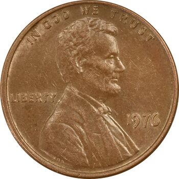 سکه 1 سنت 1976 لینکلن - AU55 - آمریکا