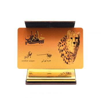 شمش طلا یوز پلنگ ایرانی (با جعبه فابریک) - یک گرمی
