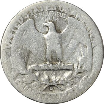 سکه کوارتر دلار 1935D واشنگتن - VF20 - آمریکا