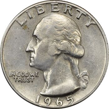 سکه کوارتر دلار 1965 واشنگتن - VF35 - آمریکا