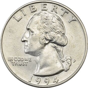 سکه کوارتر دلار 1994P واشنگتن - MS61 - آمریکا
