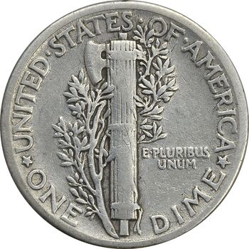 سکه 1 دایم 1943 مرکوری - EF40 - آمریکا