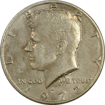 سکه نیم دلار 1972D کندی - EF45 - آمریکا