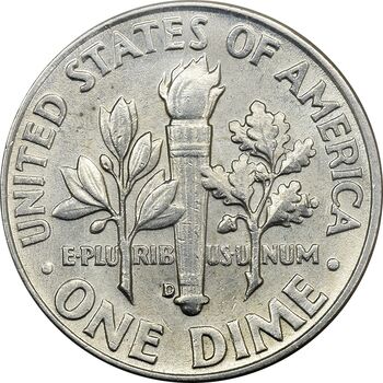 سکه 1 دایم 1963D روزولت - MS62 - آمریکا