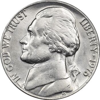 سکه 5 سنت 1976 جفرسون - MS61 - آمریکا