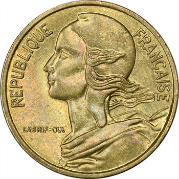 سکه 5 سانتیم 1987 (ماریان) جمهوری کنونی - AU50 - فرانسه