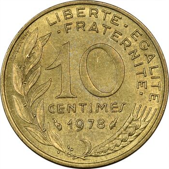سکه 10 سانتیم 1978 (ماریان) جمهوری کنونی - MS62 - فرانسه