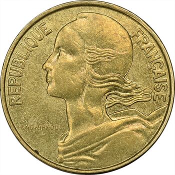 سکه 10 سانتیم 1991 (ماریان) جمهوری کنونی - AU50 - فرانسه