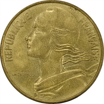 سکه 20 سانتیم 1977 (ماریان) جمهوری کنونی - MS61 - فرانسه