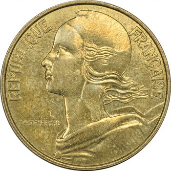 سکه 20 سانتیم 1995 (ماریان) جمهوری کنونی - AU50 - فرانسه