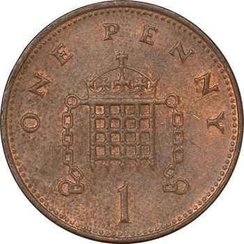 سکه 1 پنی 2000 الیزابت دوم - EF45 - انگلستان