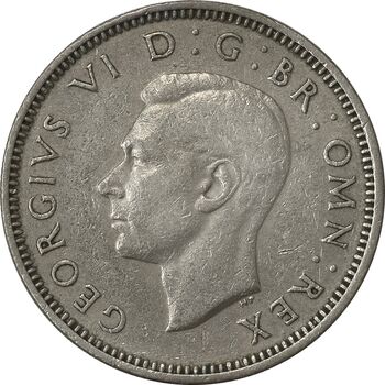 سکه 1 شیلینگ 1951 جرج ششم - تیپ 2 - EF40 - انگلستان