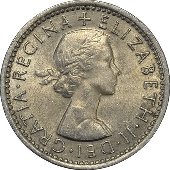 سکه 6 پنس 1964 الیزابت دوم - MS62 - انگلستان