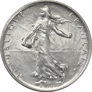 سکه 1 فرانک 1977 جمهوری کنونی - MS62 - فرانسه