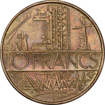 سکه 10 فرانک 1975 جمهوری کنونی - AU55 - فرانسه