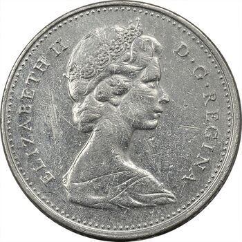 سکه 10 سنت 1974 الیزابت دوم - EF40 - کانادا