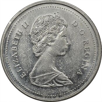 سکه 10 سنت 1984 الیزابت دوم - EF45 - کانادا