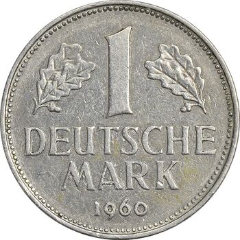 سکه 1 مارک 1960J جمهوری فدرال - EF45 - آلمان