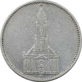 سکه 5 رایش مارک 1934G رایش سوم - EF40 - آلمان