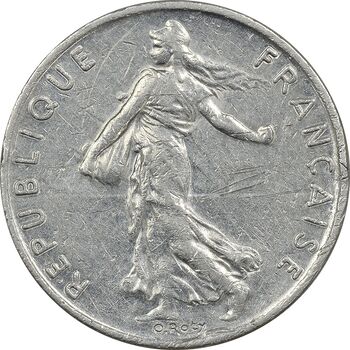 سکه 1/2 فرانک 1993 جمهوری کنونی - AU50 - فرانسه
