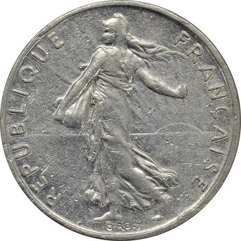 سکه 1/2 فرانک 1994 جمهوری کنونی - AU50 - فرانسه