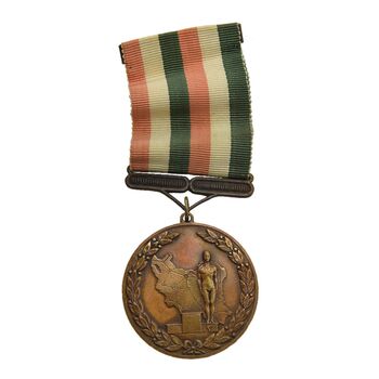 مدال آویز ورزشی برنز قهرمانی کشتی کشور - EF - محمد رضا شاه