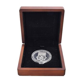 مدال هشتادمین سال تاسیس دانشگاه تهران 1393 (با جعبه فابریک) - UNC - جمهوری اسلامی