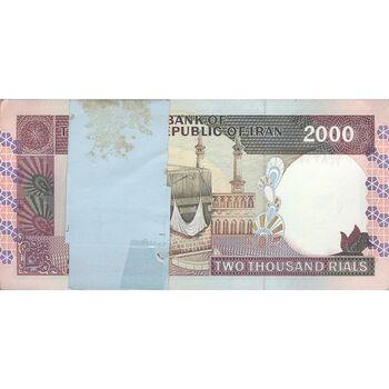 بسته اسکناس 2000 ریال (نمازی - نوربخش) - UNC - جمهوری اسلامی