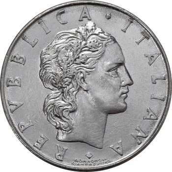 سکه 50 لیره 1977 جمهوری - AU58 - ایتالیا