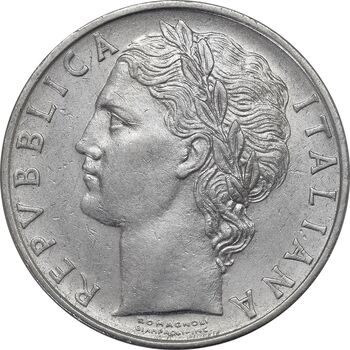 سکه 100 لیره 1965 جمهوری - EF45 - ایتالیا