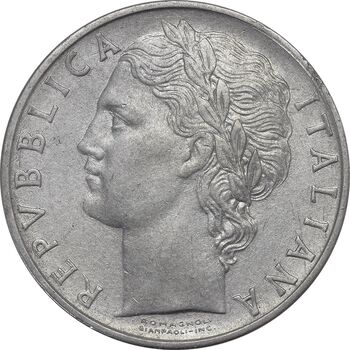 سکه 100 لیره 1966 جمهوری - EF40 - ایتالیا