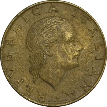 سکه 200 لیره 1989 جمهوری - کشتی - EF45 - ایتالیا