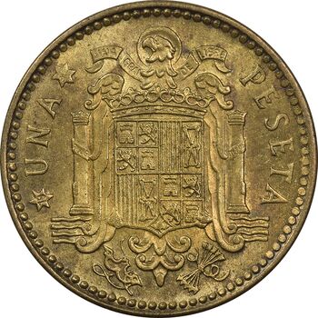 سکه 1 پزتا (56)1953 فرانکو کادیلو - MS61 - اسپانیا