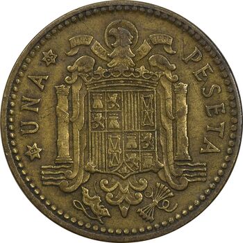 سکه 1 پزتا (65)1963 فرانکو کادیلو - EF40 - اسپانیا