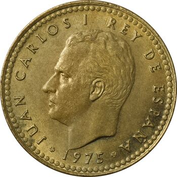 سکه 1 پزتا (80)1975 خوان کارلوس یکم - MS61 - اسپانیا