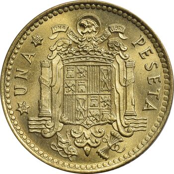 سکه 1 پزتا (80)1975 خوان کارلوس یکم - MS63 - اسپانیا