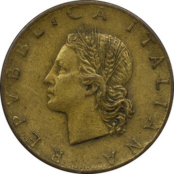 سکه 20 لیره 1957 جمهوری - EF40 - ایتالیا