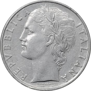سکه 100 لیره 1960 جمهوری - EF45 - ایتالیا