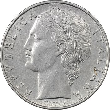 سکه 100 لیره 1962 جمهوری - EF45 - ایتالیا