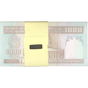 بسته اسکناس 1000 ریال (جعفری - مظاهری) - UNC - جمهوری اسلامی