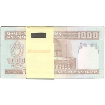 بسته اسکناس 1000 ریال (جعفری - شیبانی) - UNC - جمهوری اسلامی