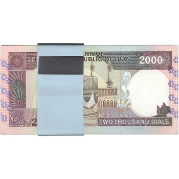 بسته اسکناس 2000 ریال (نمازی - نوربخش) فیلیگران امام - UNC - جمهوری اسلامی