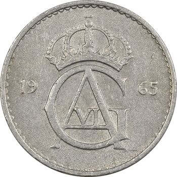 سکه 10 اوره 1961 گوستاو ششم - AU50 - سوئد