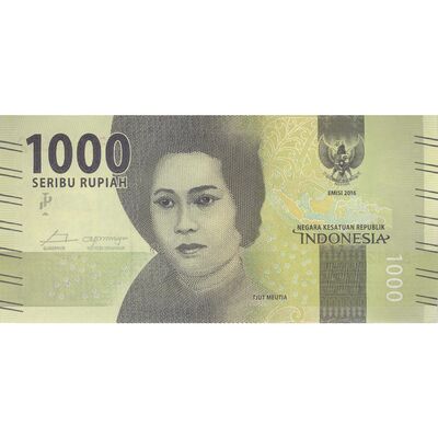 اسکناس 1000 روپیه 2016 جمهوری - تک - UNC64 - اندونزی