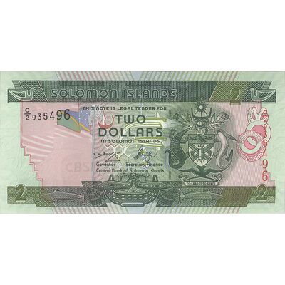 اسکناس 2 دلار بدون تاریخ (2006) الیزابت دوم - تک - UNC64 - جزایر سلیمان