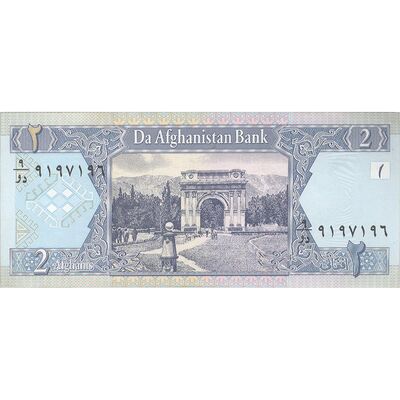 اسکناس 2 افغانی 1381 دولت اسلامی انتقالی - تک - AU - افغانستان