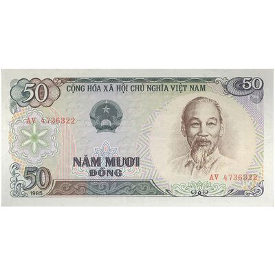 اسکناس 50 دانگ 1985 جمهوری سوسیالیستی - تک - UNC64 - ویتنام