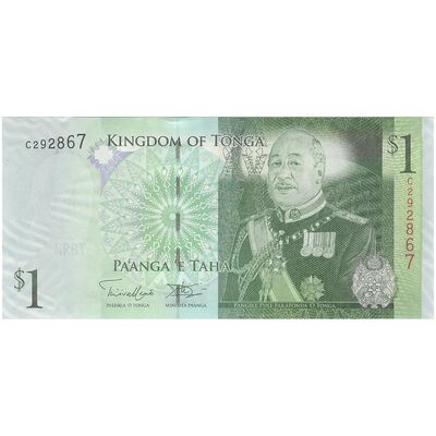 اسکناس 1 پاآنگا بدون تاریخ (2009) توپوی پنجم - تک - UNC63 - تونگا
