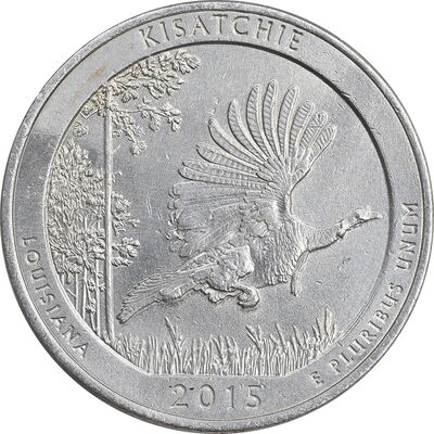 سکه کوارتر دلار 2015P جنگل ملی کیساچی - AU - آمریکا
